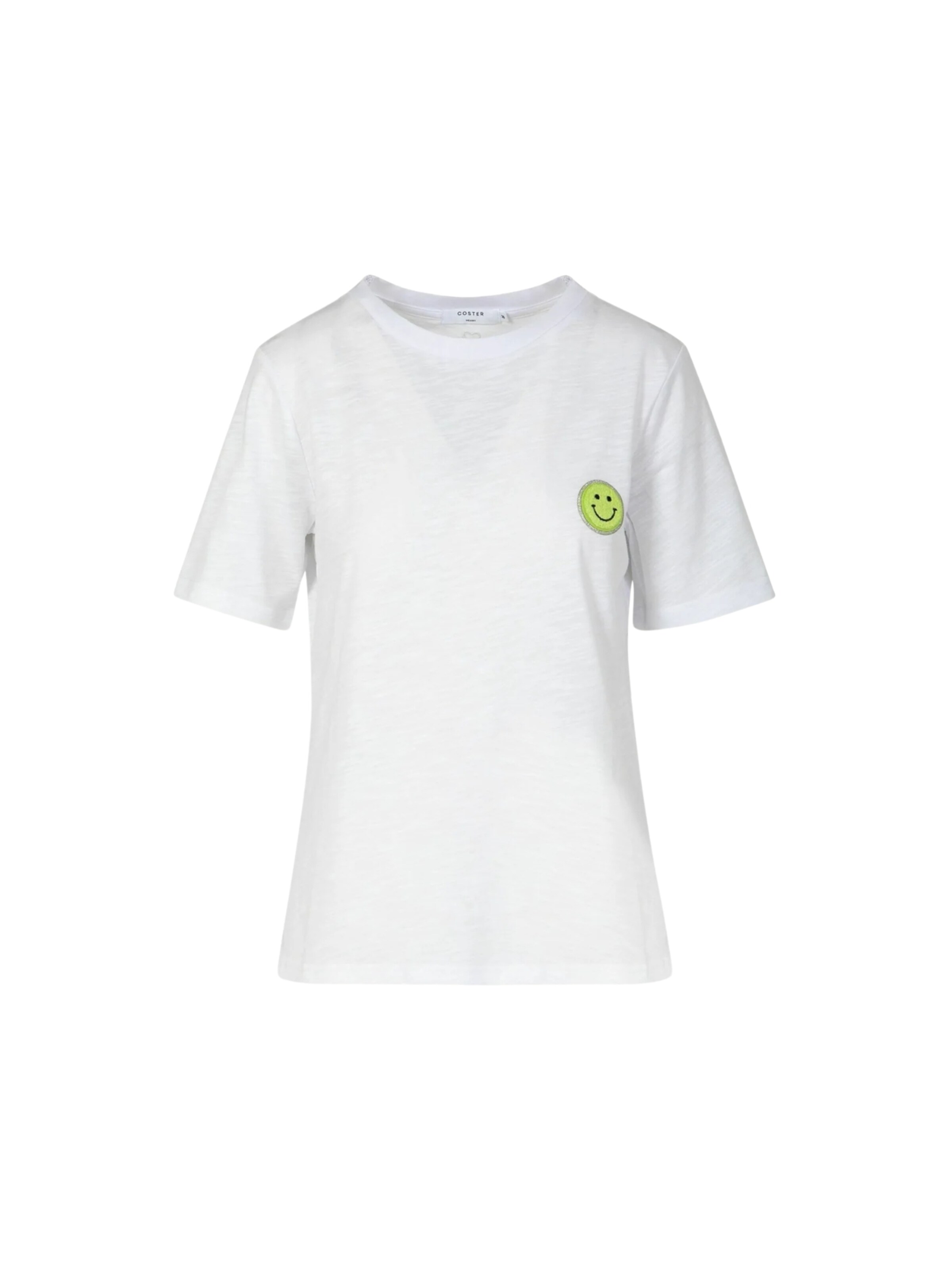 Coster Copenhagen - Top ' SMILE ' en blanco: frente