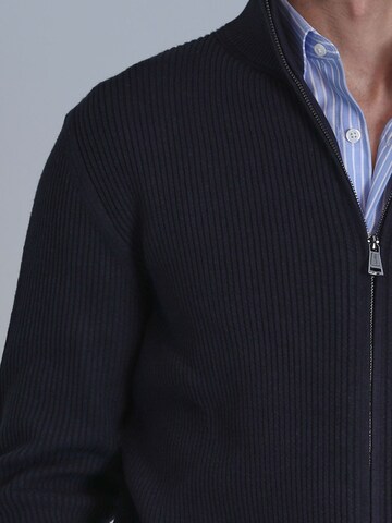 Lufian Gebreid vest in Blauw