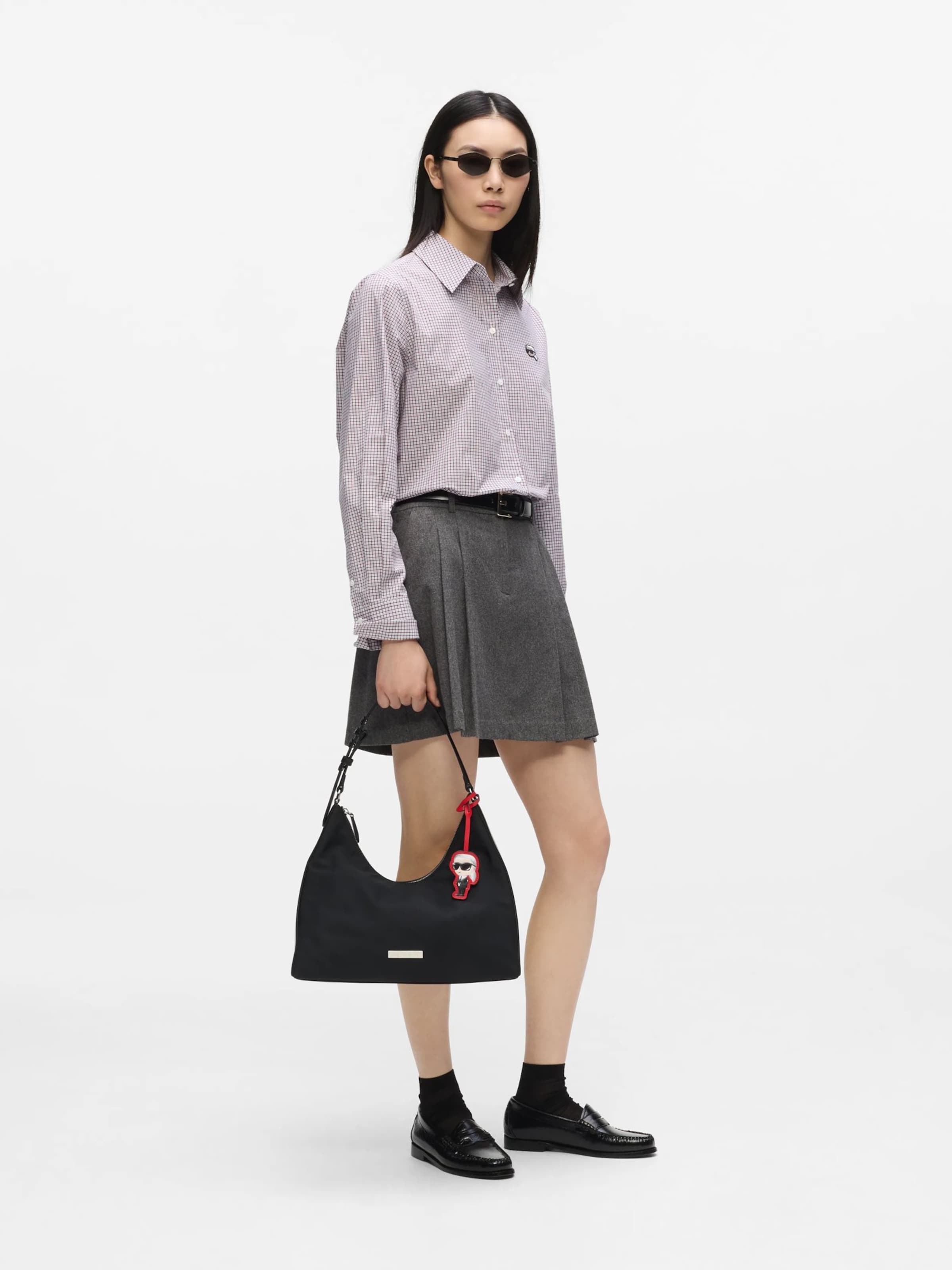 Karl Lagerfeld Schoudertas 'Ikon' in Zwart