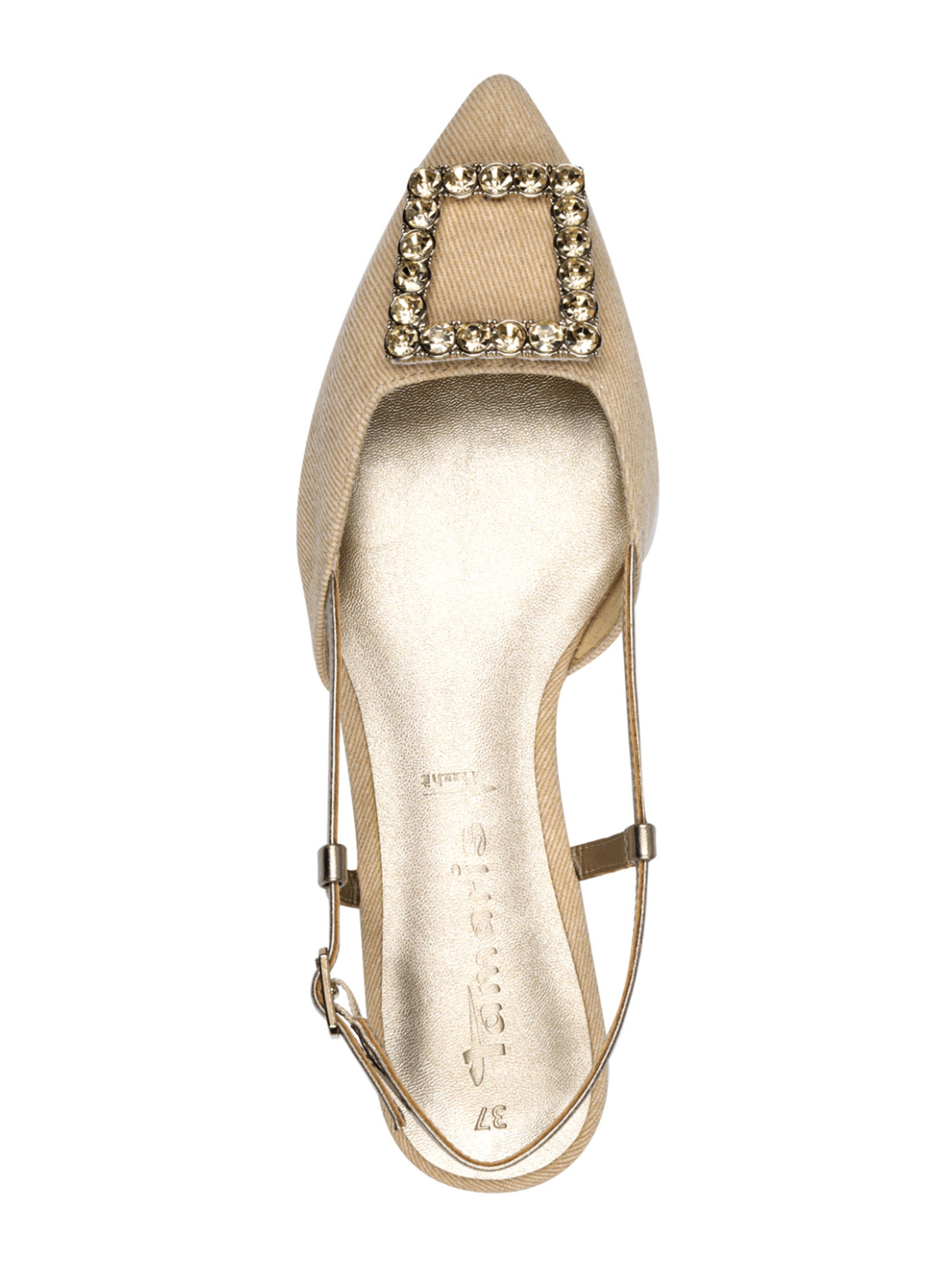 Tamaris Riemchenballerina in Braun