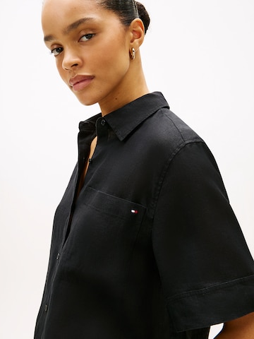 TOMMY HILFIGER Bluse 'ESS' in Schwarz