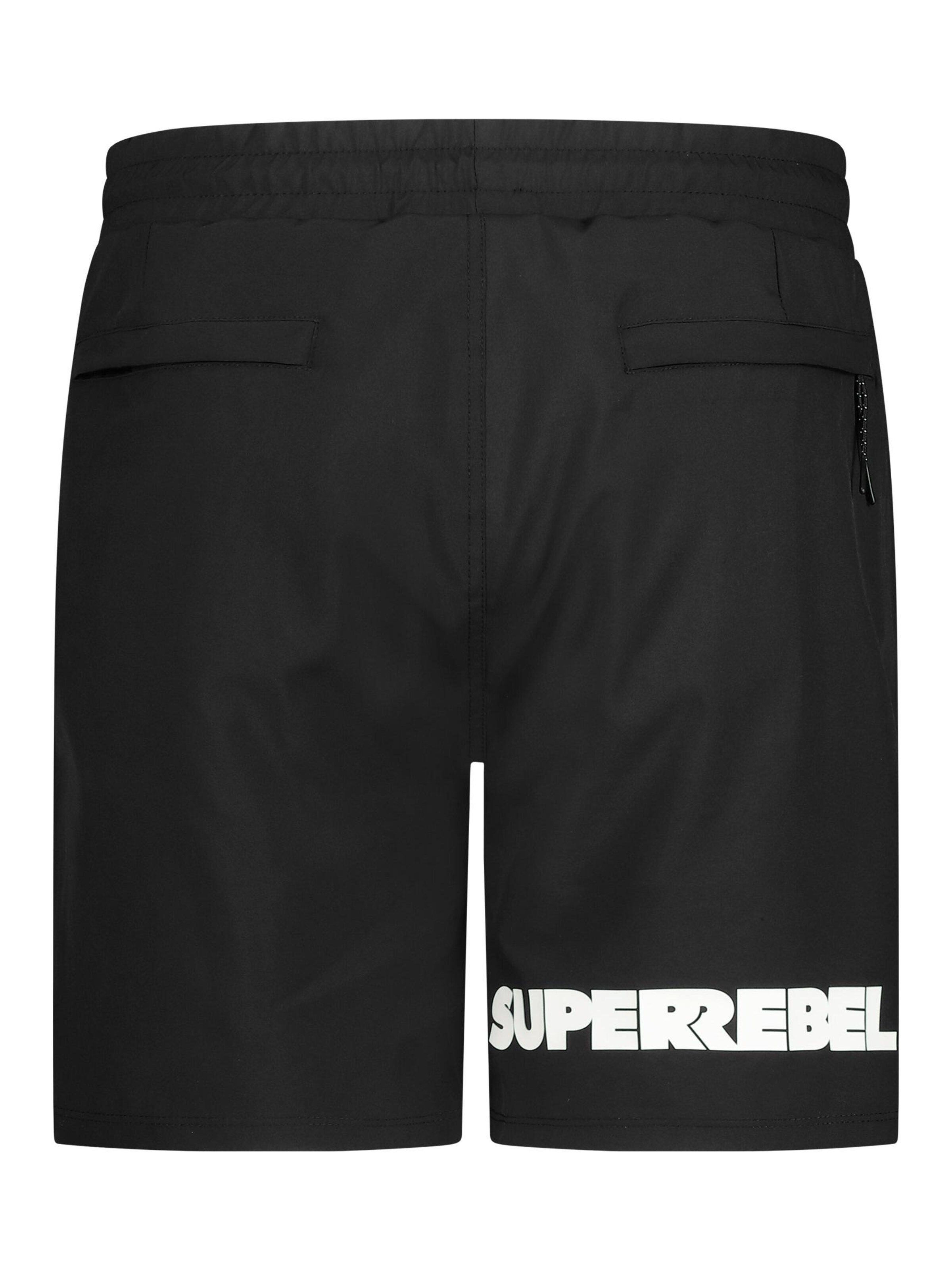 SUPERREBEL® GEAR Zwemshorts 'JOHNNY' in Zwart