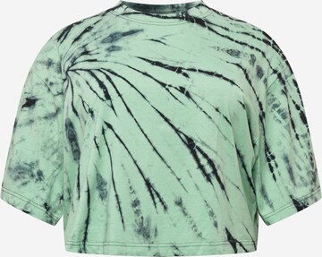 Urban Classics - Camiseta talla grande en verde: frente