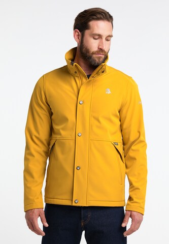 Schmuddelwedda Between-Season Jacket in Yellow: front