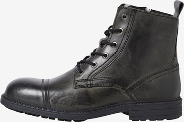 JACK & JONES Veterboots 'Howard' in Grijs: voorkant