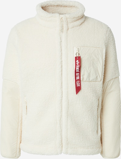 XXL dydžio Flisinis džemperis 'Sherpa' iš ALPHA INDUSTRIES, spalva – balkšva, Prekių apžvalga