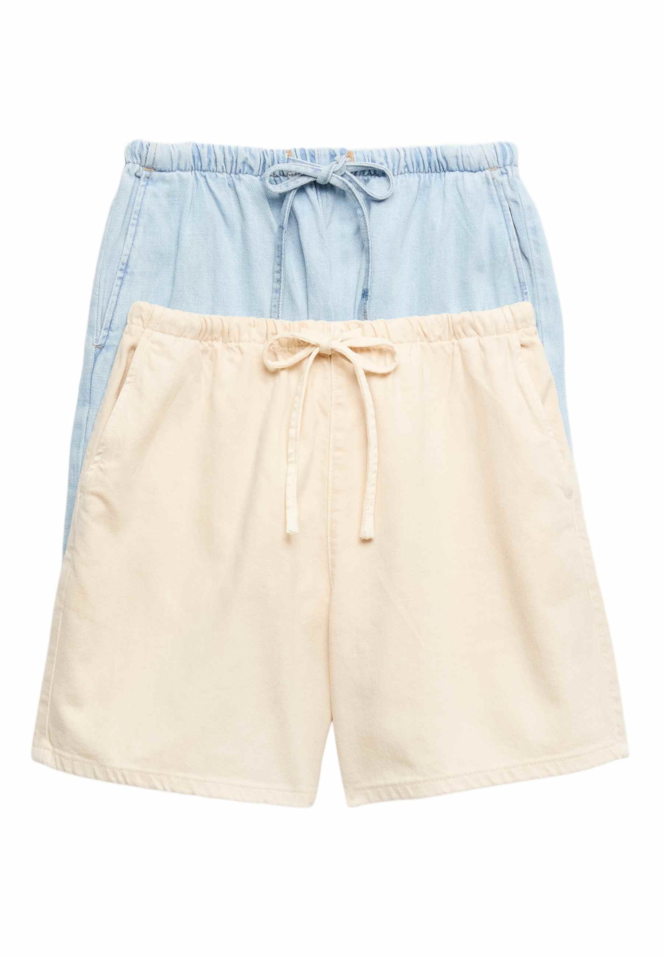 Marks & Spencer Loosefit Broek in Beige: voorkant