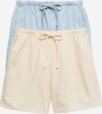 Marks & Spencer Loosefit Broek in Beige: voorkant