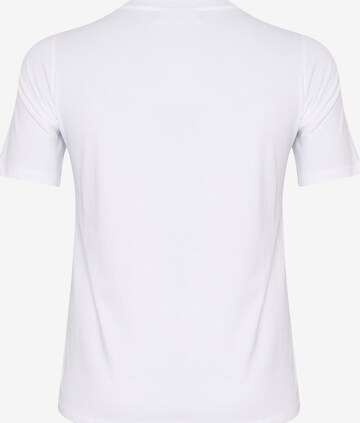 KAFFE CURVE - Camisa 'Hella' em branco