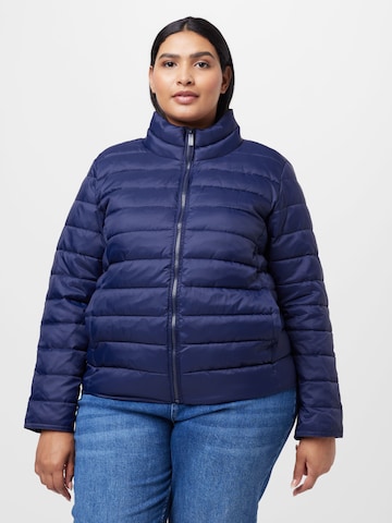 Veste mi-saison 'TAHOE' ONLY Carmakoma en bleu : devant