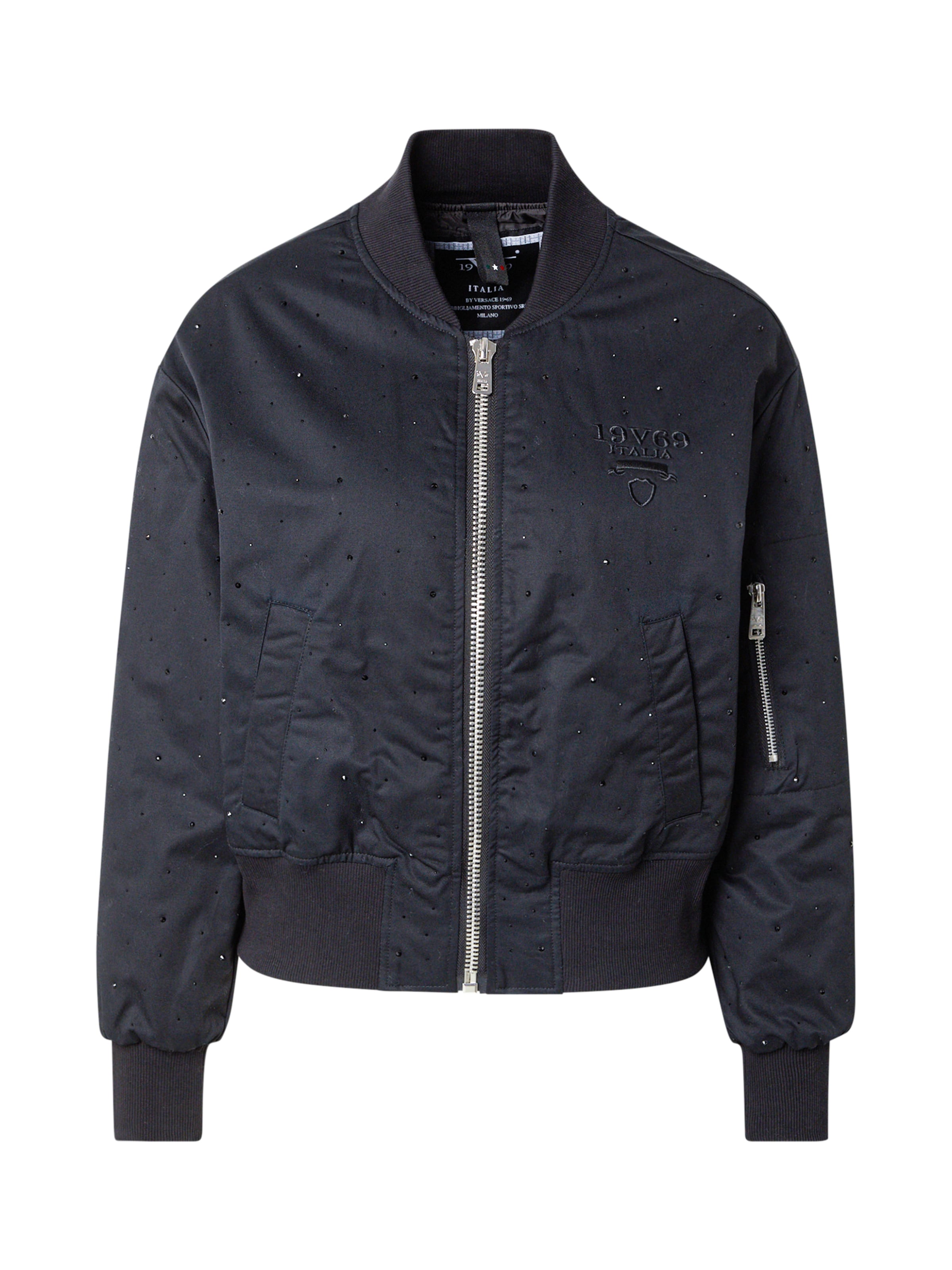 melns 19V69 ITALIA Starpsezonu jaka: no priekšpuses