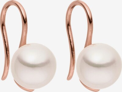 PURELEI Boucles d'oreilles 'Pure Pearl' en or rose / blanc perle, Vue avec produit