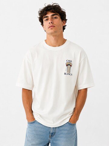 T-Shirt Casablanca en noir : devant