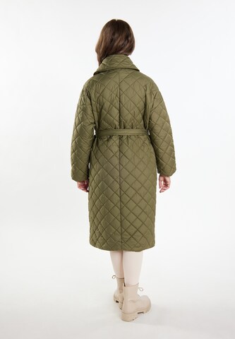 Usha Between-Seasons Coat in Green