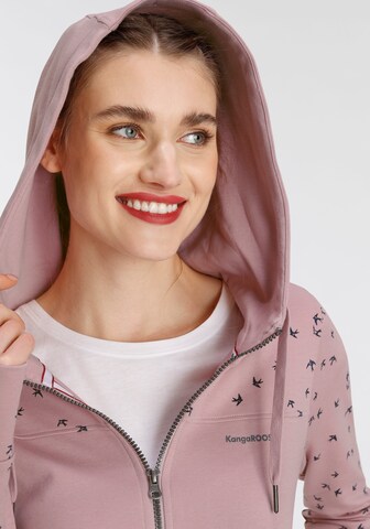 KangaROOS Sweatjacke in Pink