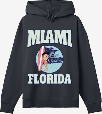 Sweat-shirt 'Betty Boop ' F4NT4STIC en noir : devant