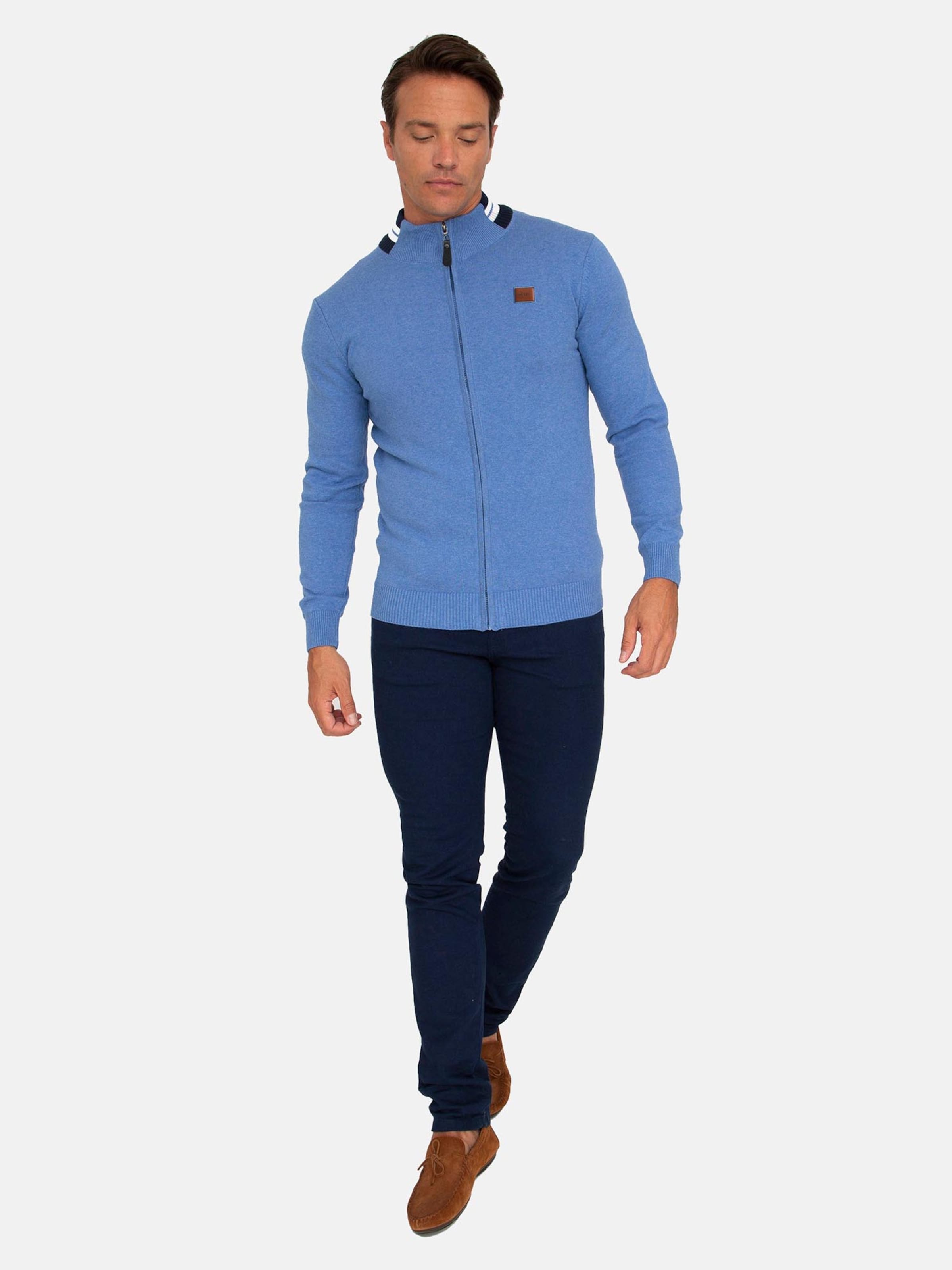 Jacey Quinn Πλεκτή ζακέτα σε μπλε