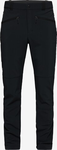 Haglöfs Slimfit Outdoorhose 'Chilly' in Schwarz: predná strana