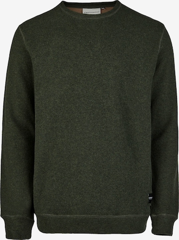 Cleptomanicx Sweatshirt 'Noitch' in Green: front