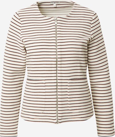 TOM TAILOR Blazer | rjava / bela barva, Prikaz izdelka