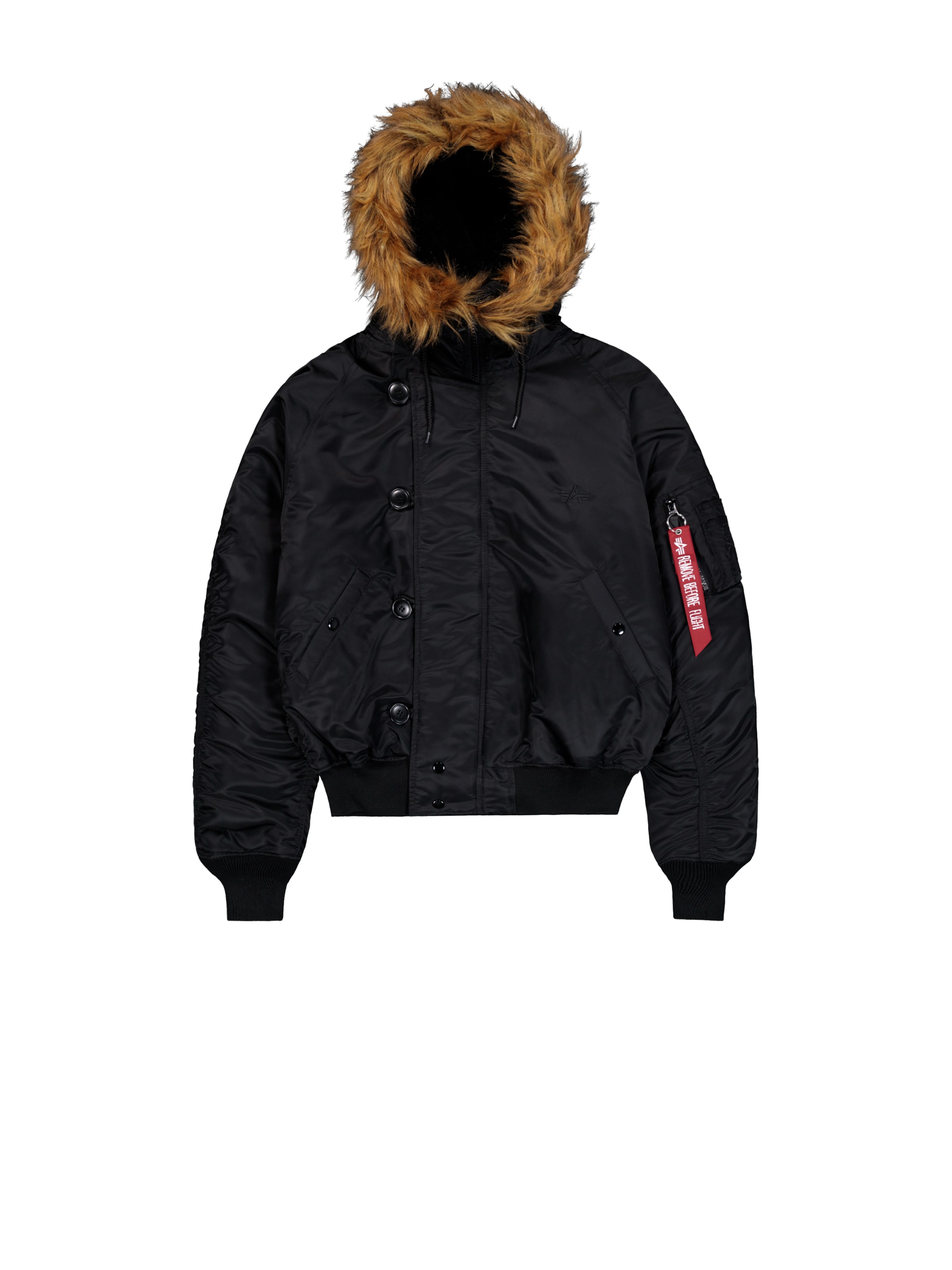 ALPHA INDUSTRIES Kurtka zimowa 'N-2B Heritage' w kolorze czarny: przód