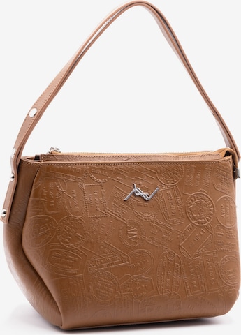 Sac bandoulière ALV By Alviero Martini en marron : devant