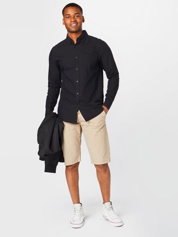 Cotton On Regular fit Button Up Shirt 'Brunswick' in Black