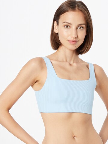 Girlfriend Collective Bustier BH in Blau: predná strana