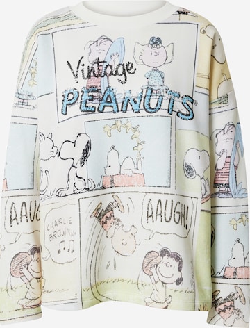 Frogbox Sweatshirt 'Vintage Peanuts' in Yellow: front