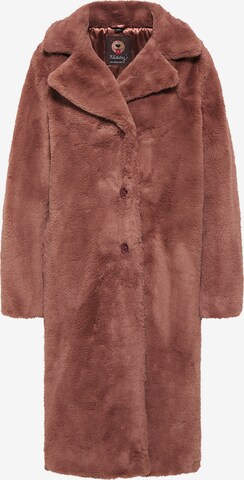 taddy Between-Seasons Coat in Brown: front