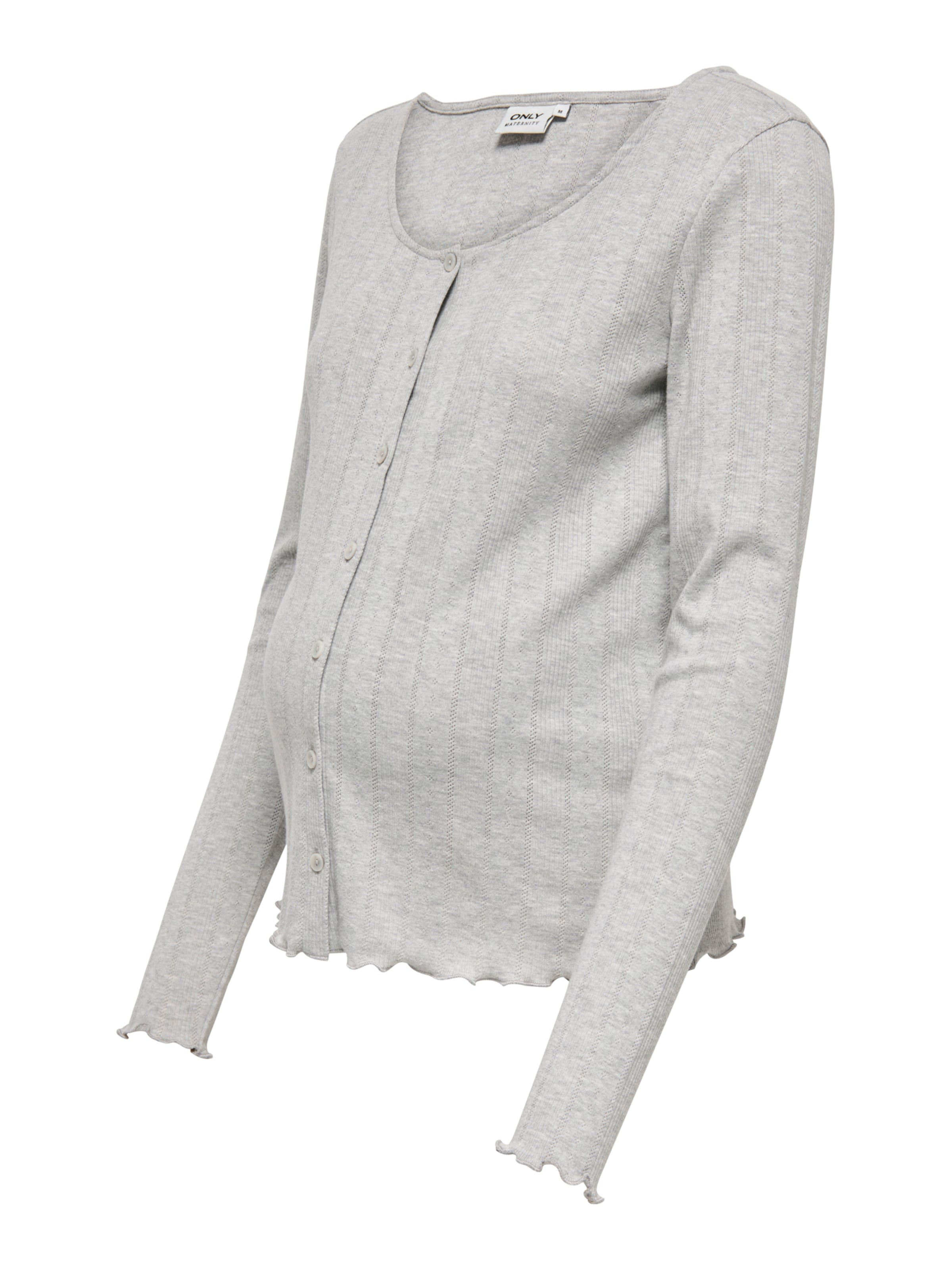 Only Maternity Knit Cardigan in Grey: front