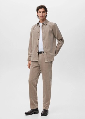 MANGO MAN Regular Hose 'Pompeia' in Braun