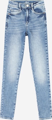 Coupe slim Jean 'Suri' s.Oliver en bleu : devant