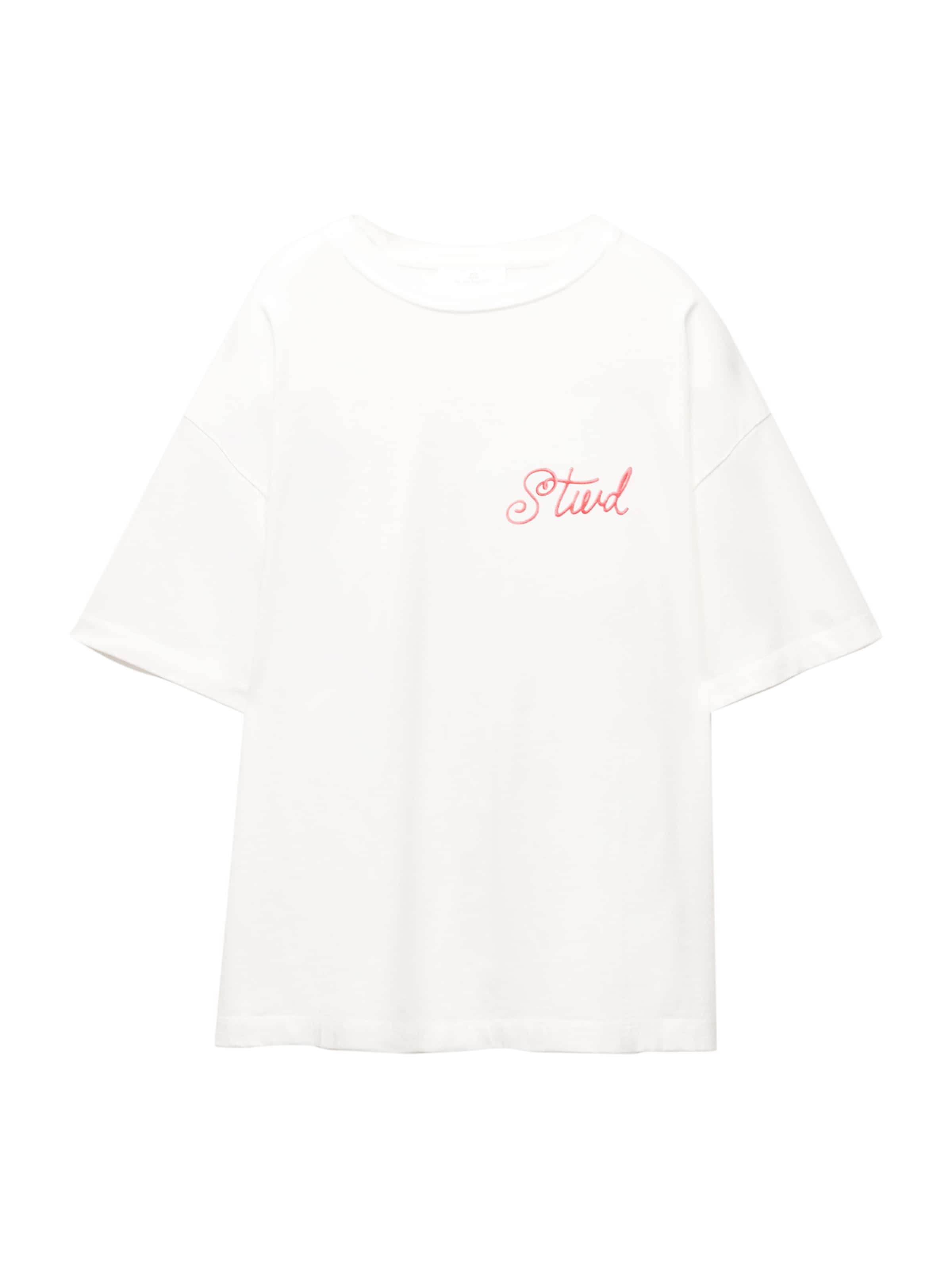 Maglietta 'TARTA' Pull&Bear di colore grigio chiaro / rosso ciliegia / bianco, Visualizzazione prodotti