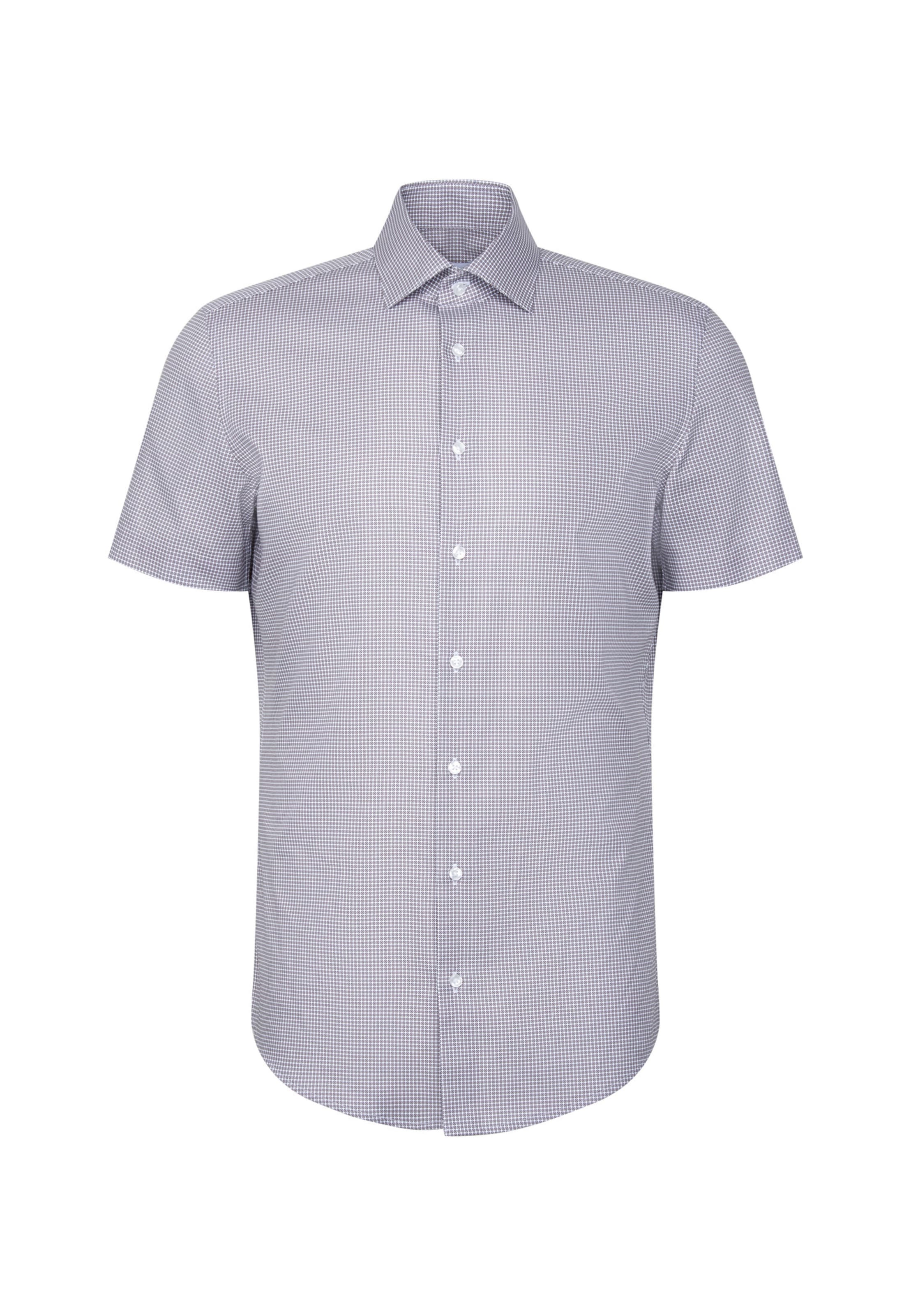 SEIDENSTICKER Regular fit Zakelijk overhemd in Beige: voorkant