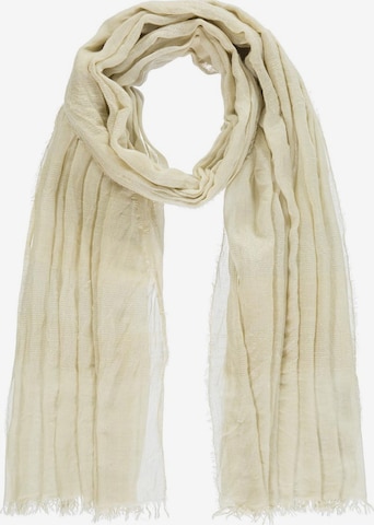 Passigatti Wrap 'Schal m. Silber-Lurexeffekten' in Beige: front