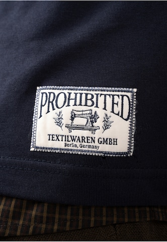 Sweat-shirt 'Back In The Days' Prohibited en bleu