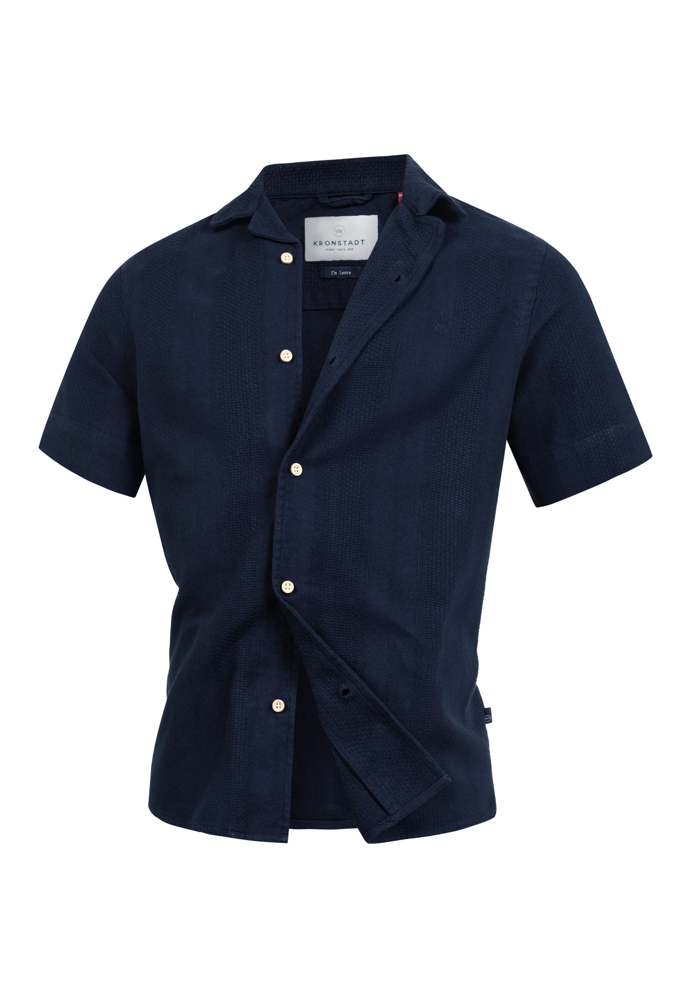 Kronstadt Overhemd 'Sani' in Blauw: voorkant