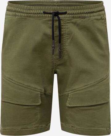 Pantalon cargo 'Gus' JACK & JONES en vert : devant