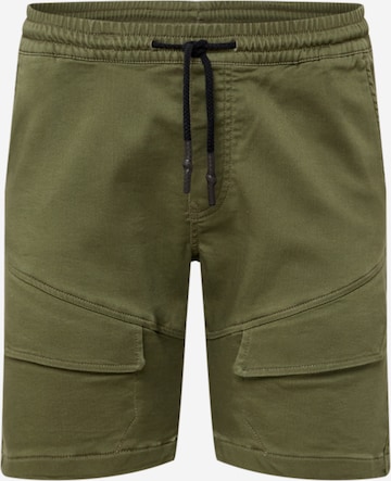 Regular Pantalon cargo 'Gus' JACK & JONES en vert : devant