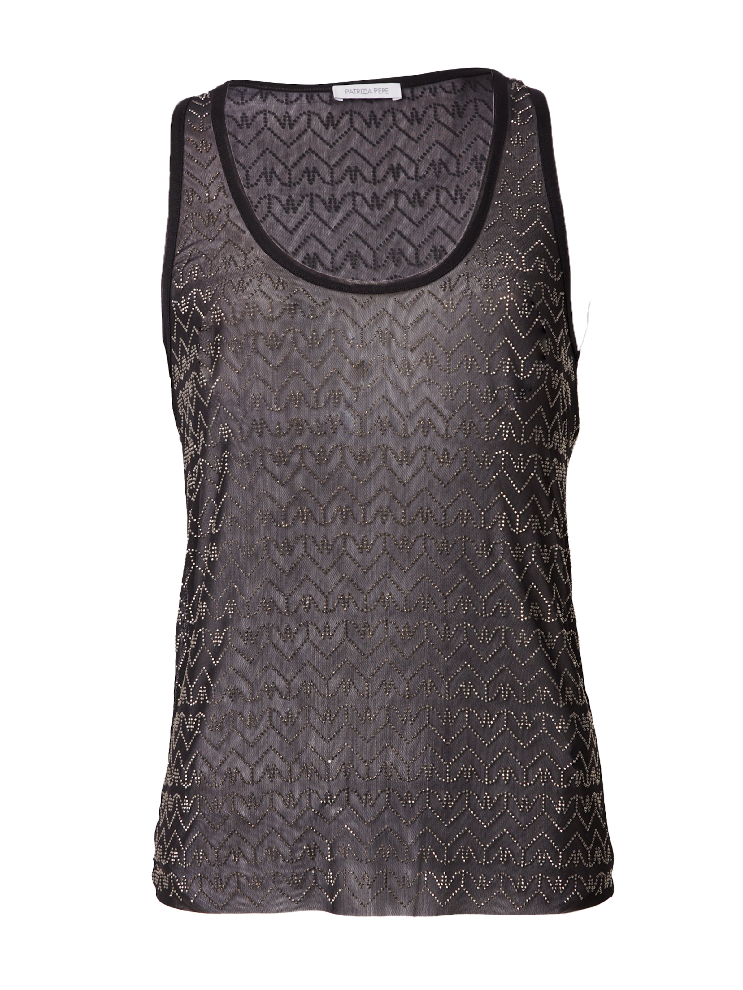 melns PATRIZIA PEPE Topiņš: no priekšpuses