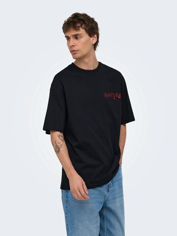 T-Shirt 'ONSKEANE' Only & Sons en noir