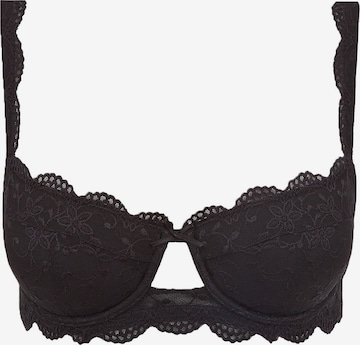 Nina von C. BH 'Silver Edition' in Schwarz: Vorderseite