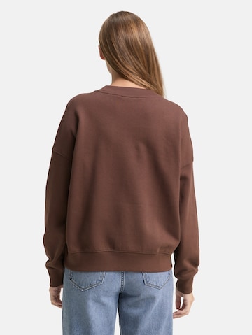 Sweat-shirt TOM TAILOR DENIM en marron