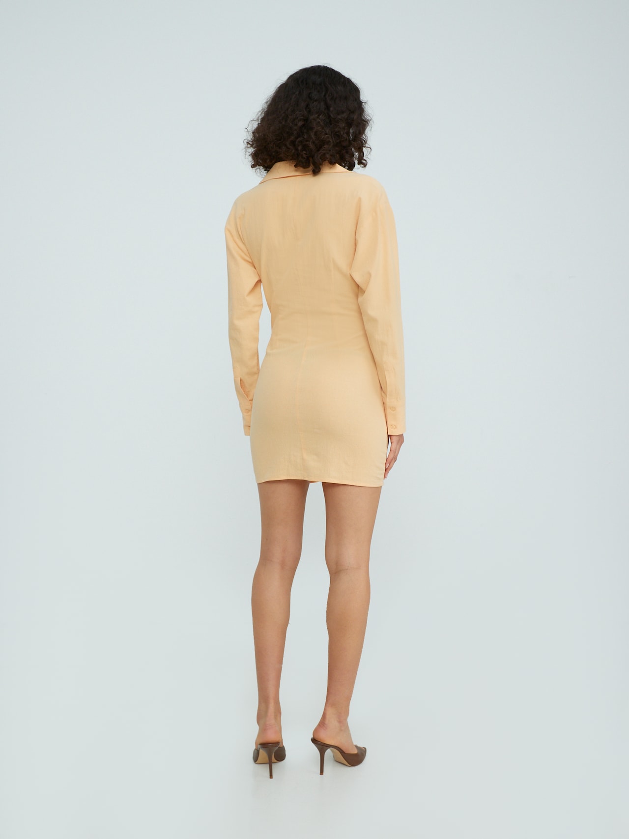 EDITED Produits Robe-chemise 'Hedone' orange pastel