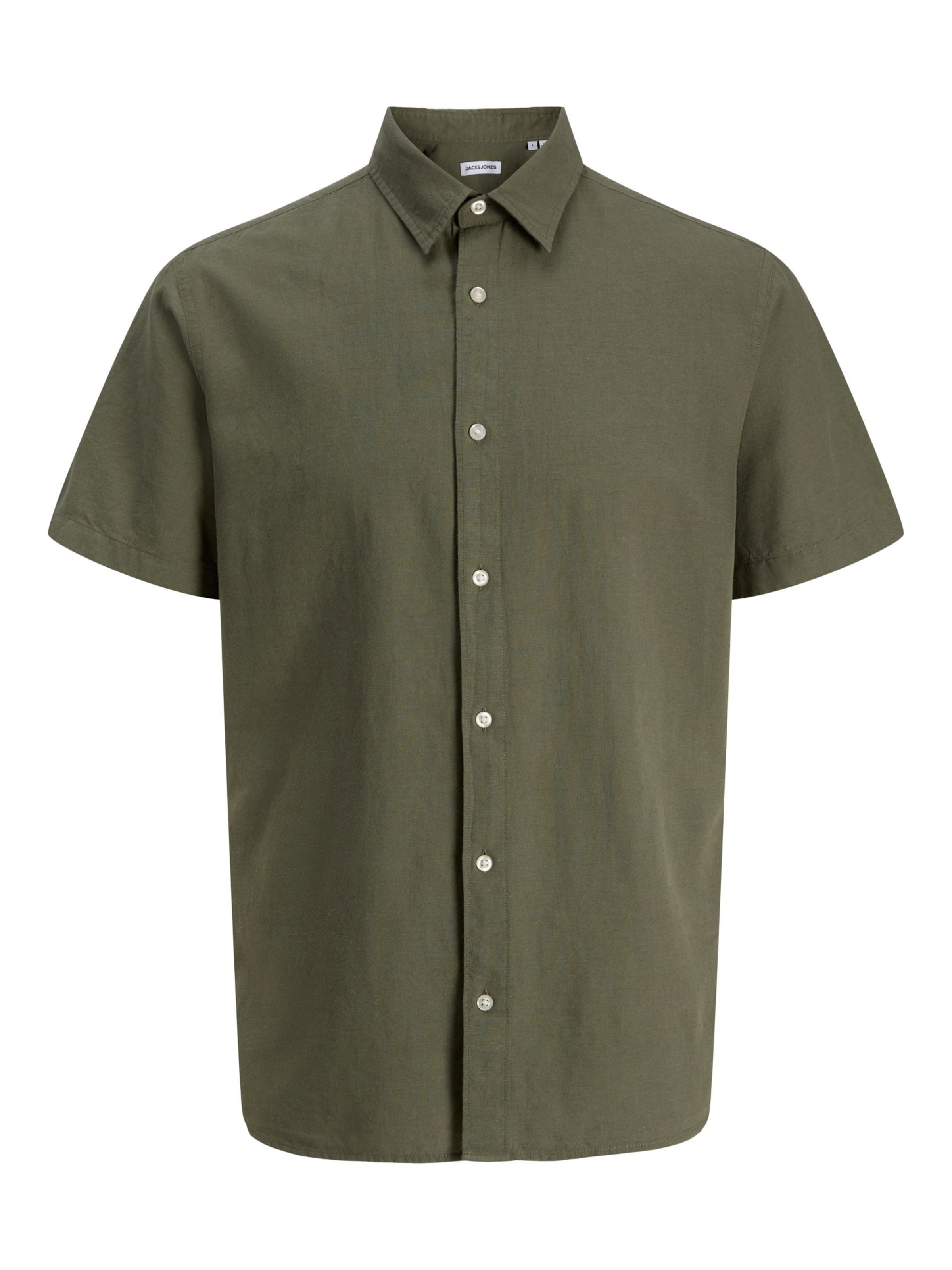 Chemise 'JJEBreeze' Jack & Jones Junior en vert : devant