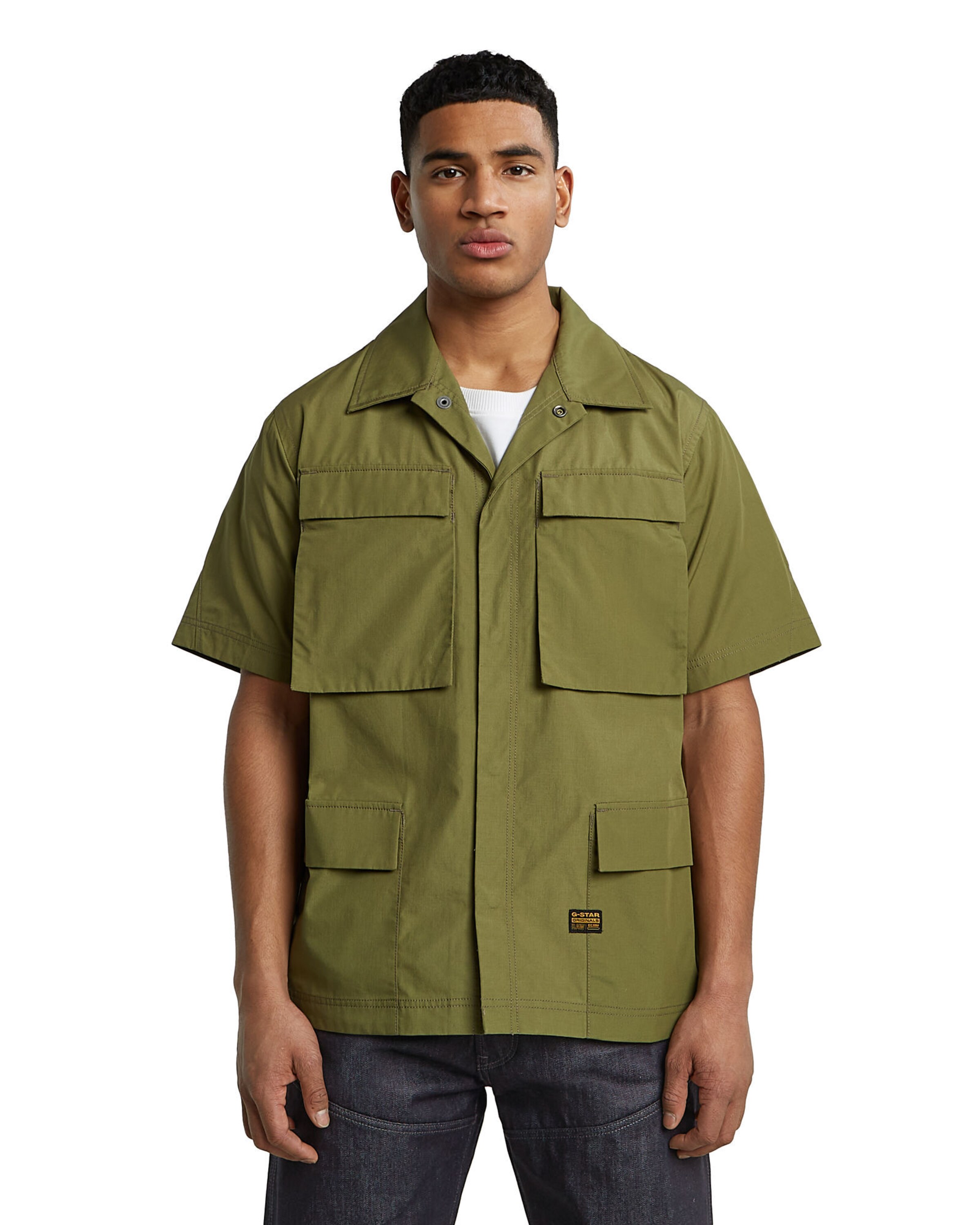 G-STAR Comfort fit Overhemd in Groen: voorkant