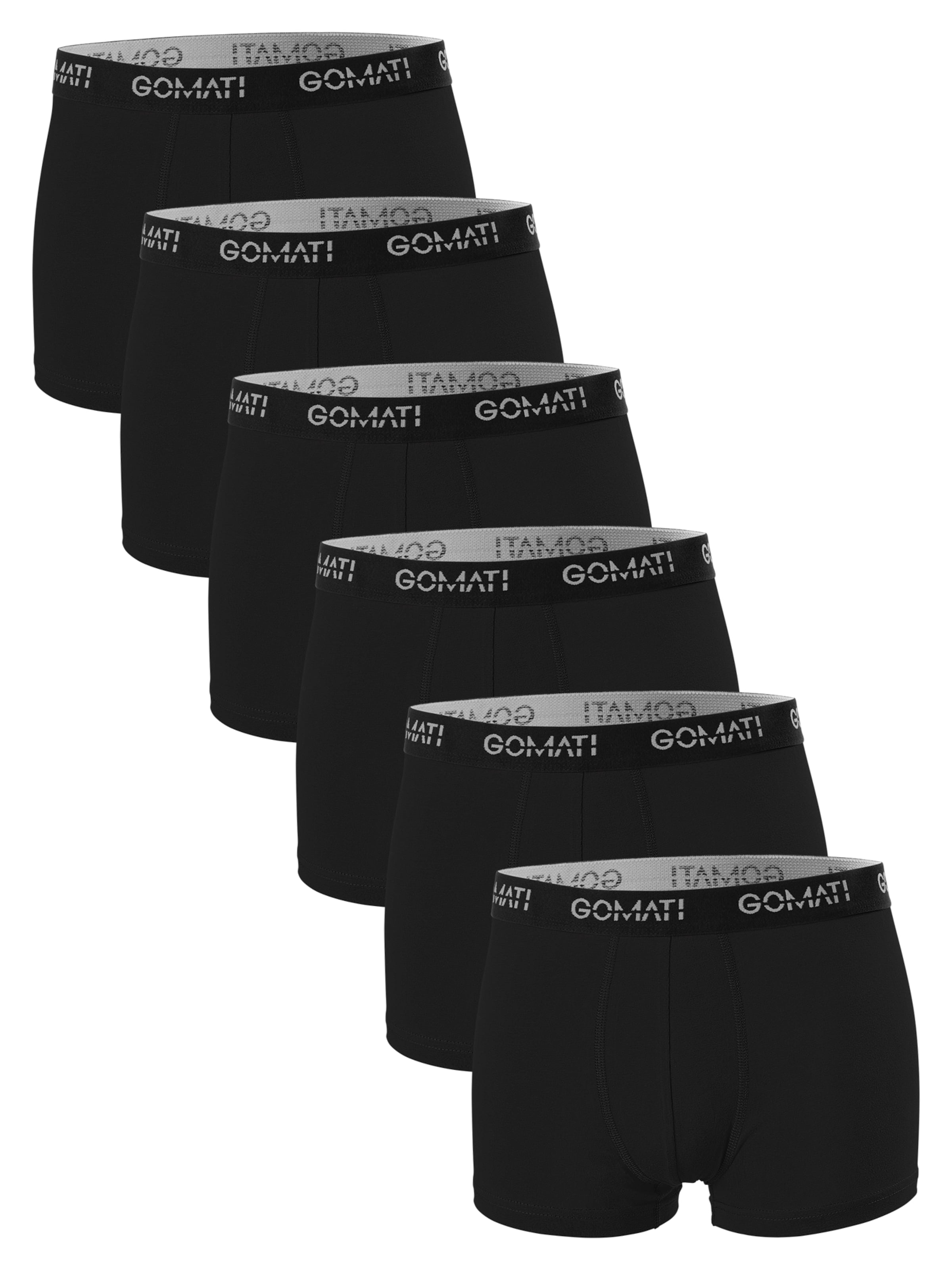 Gomati Boxershorts 'Cotton Comfort'‌ in Schwarz: Vorderseite