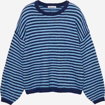 Pull&Bear Pulover | modra barva: sprednja stran