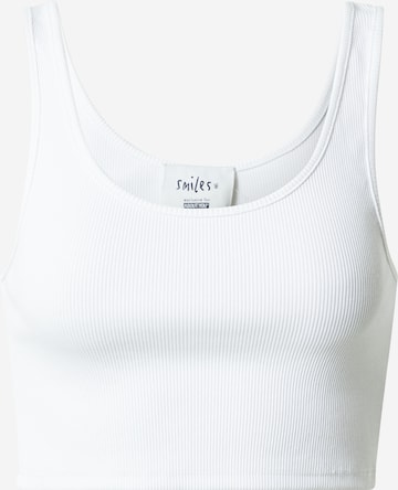 Smiles - Top 'Isa' en blanco: frente